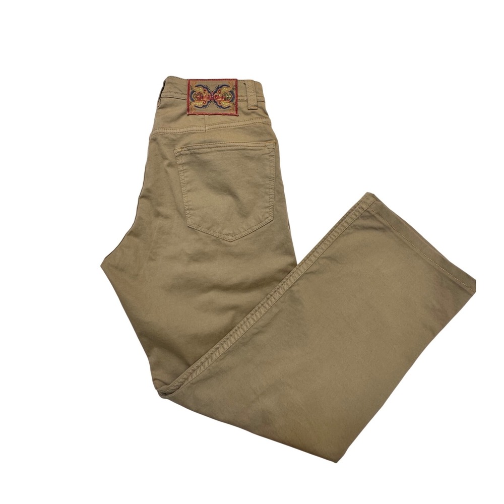 Robert Graham Vintage Chino Pants Khaki Straight Leg 30x27 Altered Cotton
